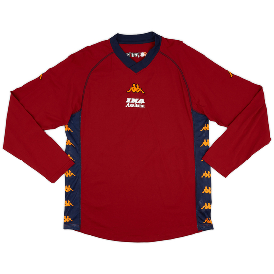2001-02 Roma Kappa Training L/S Shirt - 9/10 - (XXL)