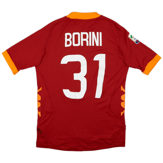 2011-12 Roma Home Shirt Borini #31 - 8/10 - (M)