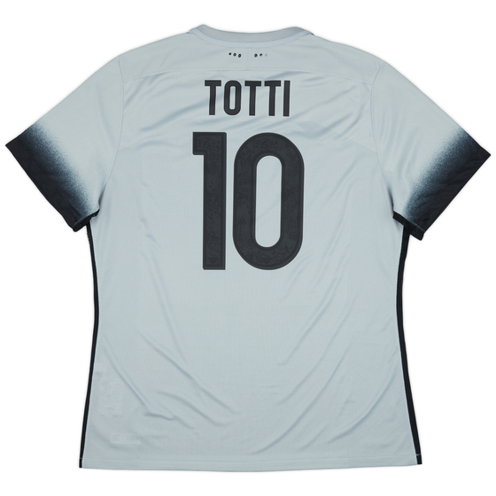 2015-16 Roma Player Issue Third Shirt Totti #10 - 8/10 - (XXL)
