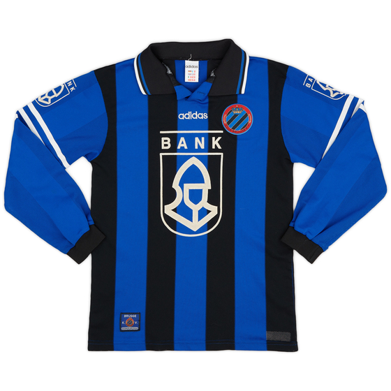 1997-98 Club Brugge Home L/S Shirt - 8/10 - (L.Boys)