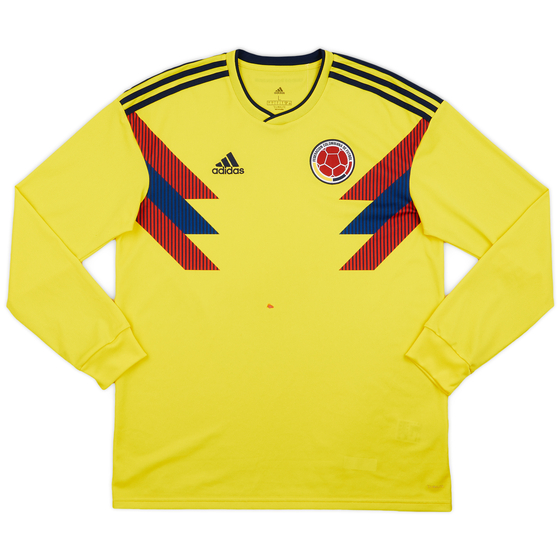 2018-19 Colombia Home L/S Shirt - 5/10 - (L)
