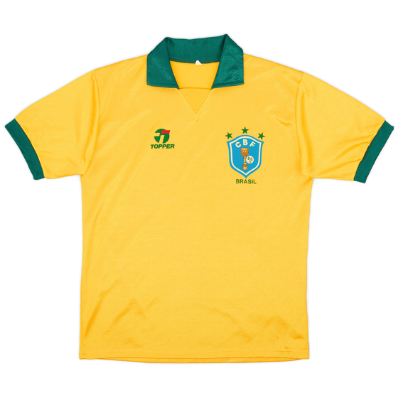 1990 Brazil Home Shirt - 9/10 - (L)
