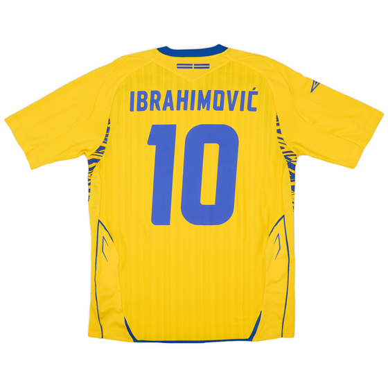 2007-09 Sweden Home Shirt Ibrahimovic #10 - 9/10 - (M)