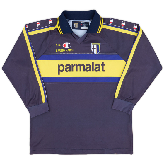1999-00 Parma Away L/S Shirt - 9/10 - (L.Boys)