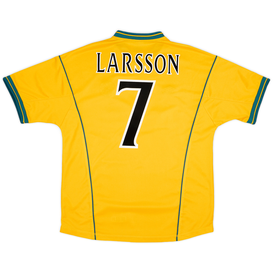 2000-02 Celtic Away Shirt Larsson #7 - 9/10 - (L)