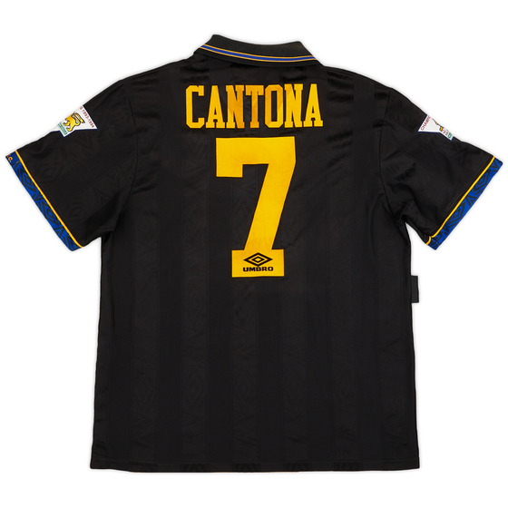 1993-95 Manchester United Away Shirt Cantona #7 - 7/10 - (L)