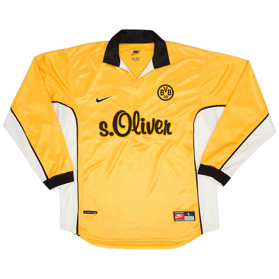 1998-00 Borussia Dortmund Home L/S Shirt - 8/10 - (L)