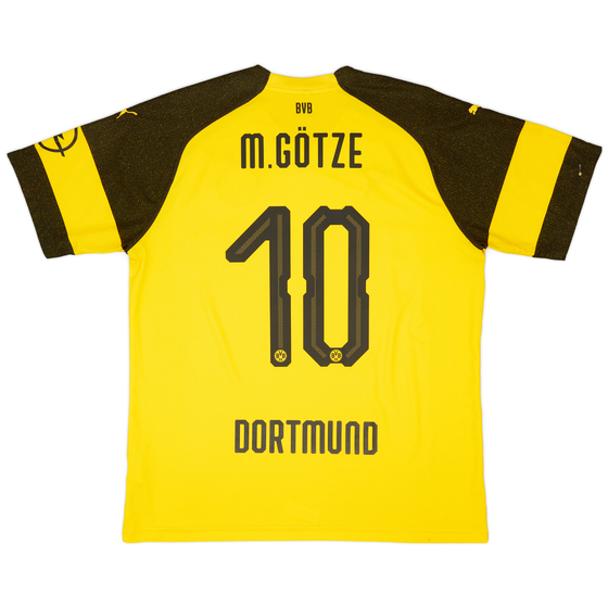 2018-19 Borussia Dortmund Home Shirt M.Gotze #10 - 8/10 - (XL)