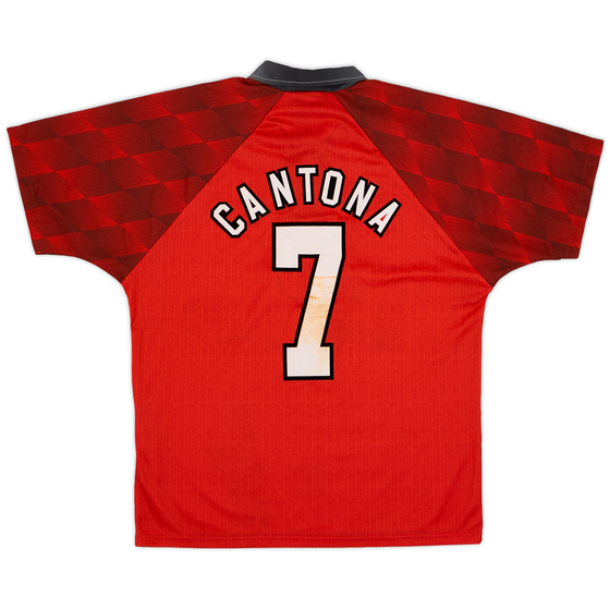 1996-98 Manchester United Home Shirt Cantona #7 - 6/10 - (M)