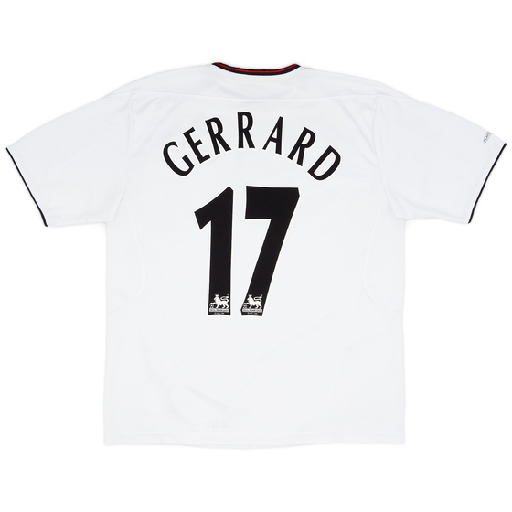 2003-04 Liverpool Away Shirt Gerrard #17 - 8/10 - (XL)