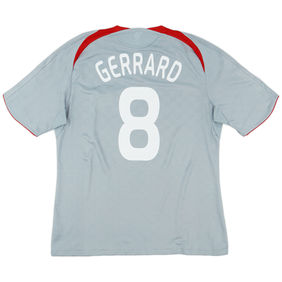 2008-09 Liverpool Away Shirt Gerrard #8 - 6/10 - (XXL)