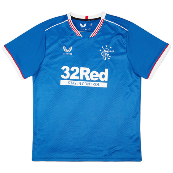 2020-21 Rangers Home Shirt - 8/10 - (XXL)