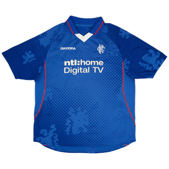 2002-03 Rangers Home Shirt - 5/10 - (XL)