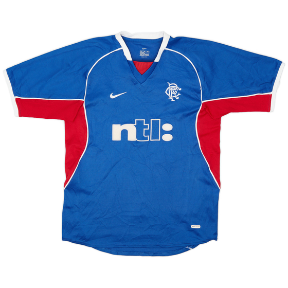 2001-02 Rangers Home Shirt - 8/10 - (XL.Boys)