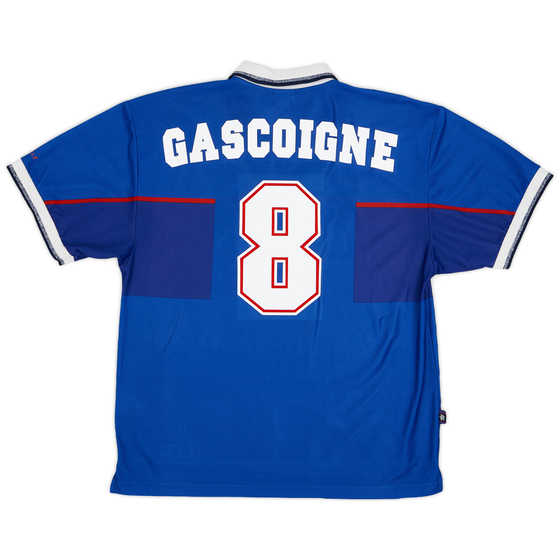1997-99 Rangers Home Shirt Gascoigne #8 - 9/10 - (XL)