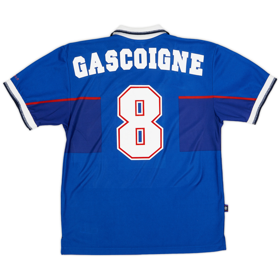 1997-99 Rangers Home Shirt Gascoigne #8 - 9/10 - (M)