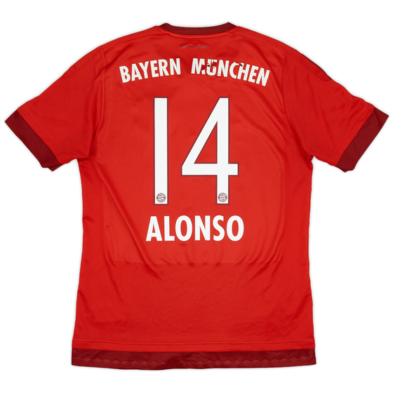 2015-16 Bayern Munich Home Shirt Alonso #14 - 5/10 - (M)