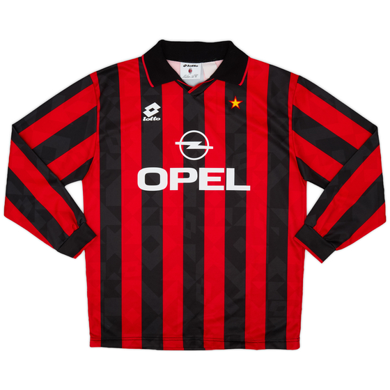 1994-95 AC Milan Home L/S Shirt - 10/10 - (XL)