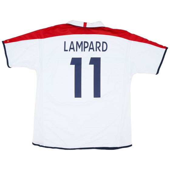 2003-05 England Home Shirt Lampard #11 - 6/10 - (XXL)