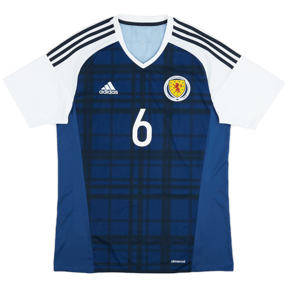 2015-17 Scotland Home Shirt #6 - 9/10 - (M)