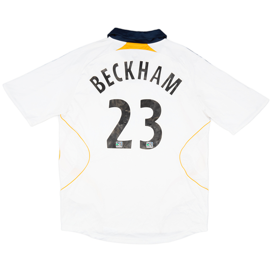 2007-08 LA Galaxy Home Shirt Beckham #23 - 9/10 - (M)
