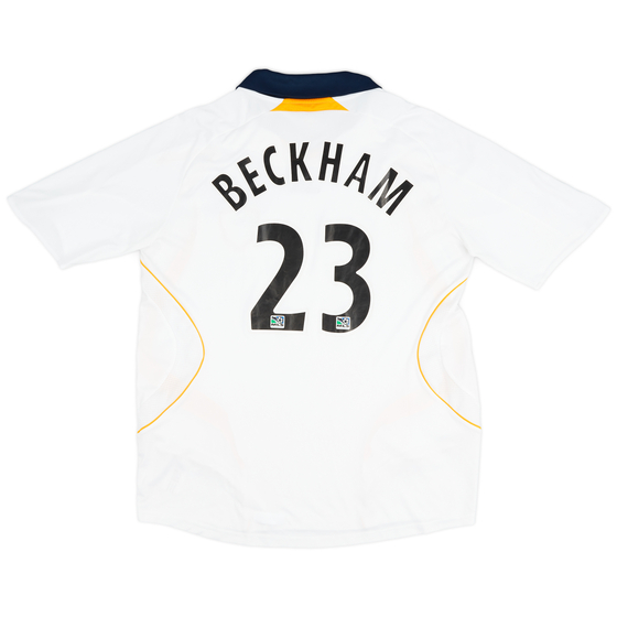 2007-08 LA Galaxy Home Shirt Beckham #23 - 6/10 - (XL)