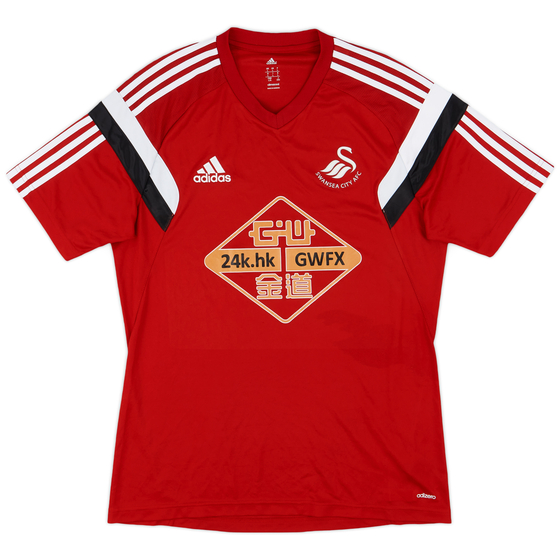 2014-15 Swansea adidas Training Shirt - 9/10 - (L)