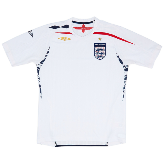 2007-09 England Home Shirt - 8/10 - (M)