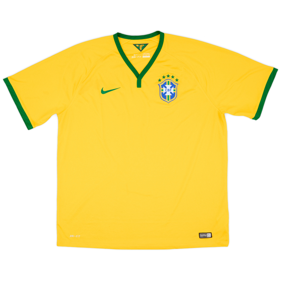 2014-15 Brazil Home Shirt - 6/10 - (XXL)