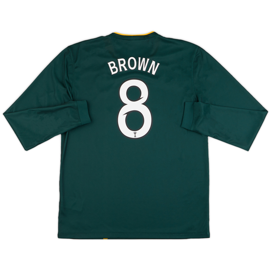 2014-15 Celtic Away L/S Shirt Brown #8 (L)
