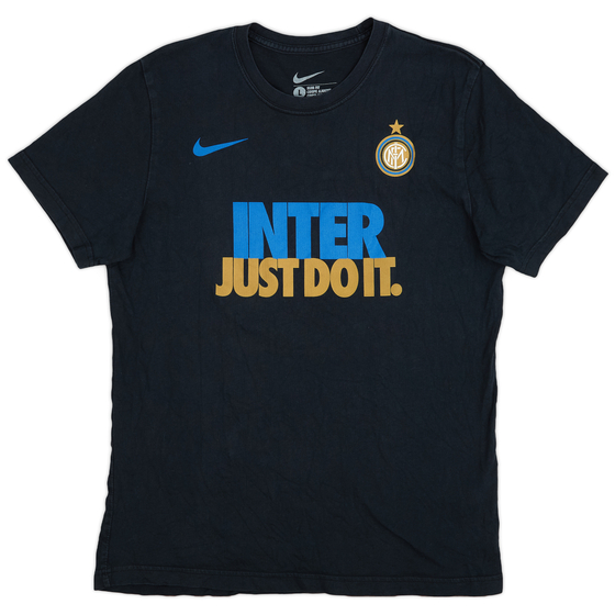 2013-14 Inter Milan Nike Graphic Tee - 8/10 - (L)