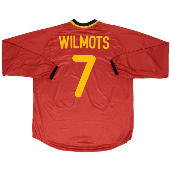 2000-02 Belgium Home L/S Shirt Wilmots #7 - 9/10 - (XL)
