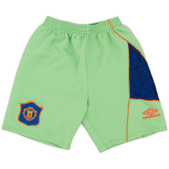 1995-96 Manchester United GK Shorts - 8/10 - (XL.Boys)