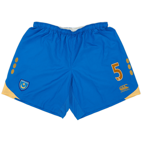 2008-09 Portsmouth Player Issue Home Shorts #5 (Johnson) - 9/10 - (XL)