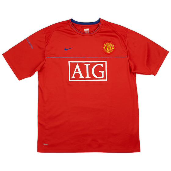 2008-09 Manchester United Nike Training Shirt - 9/10 - (XL)