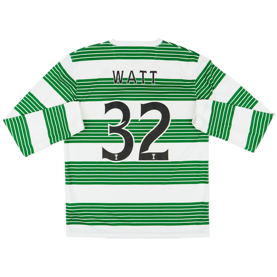 2013-15 Celtic Home L/S Shirt Watt #32 - 7/10 - (M)