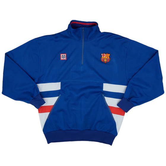 1984-89 Barcelona Meyba 1/4 Zip Track Jacket - 9/10 - (M)