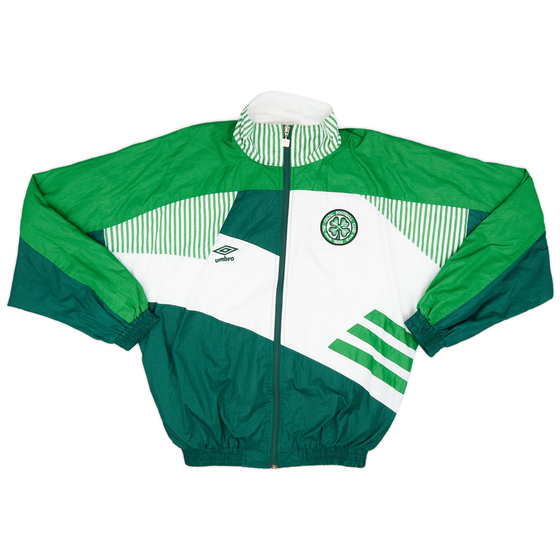 1991-92 Celtic Umbro Track Jacket - 8/10 - (S)