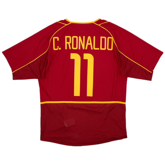 2002-04 Portugal Home Shirt C.Ronaldo #11 - 9/10 - (L)
