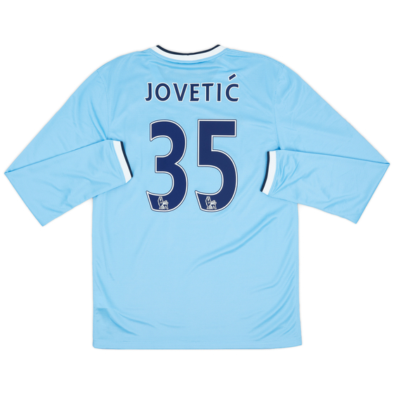 2013-14 Manchester City Home L/S Shirt Jovetić #35 (M)