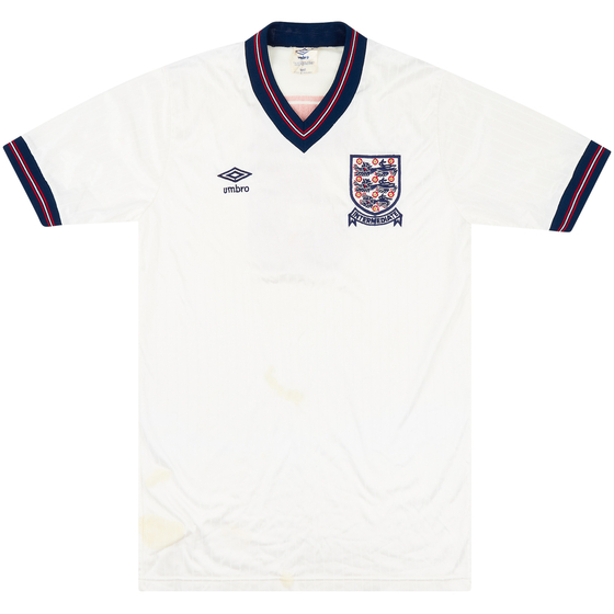 1985-86 England U-21 Match Issue Home Shirt #3 (Thomas)