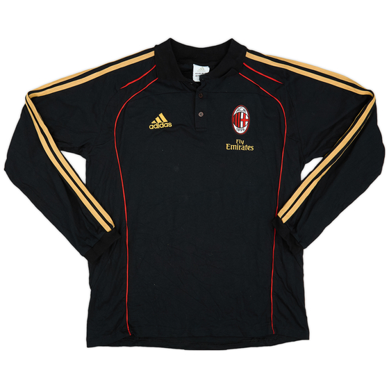 2013-14 AC Milan adidas Polo L/S Shirt - 8/10 - (L)