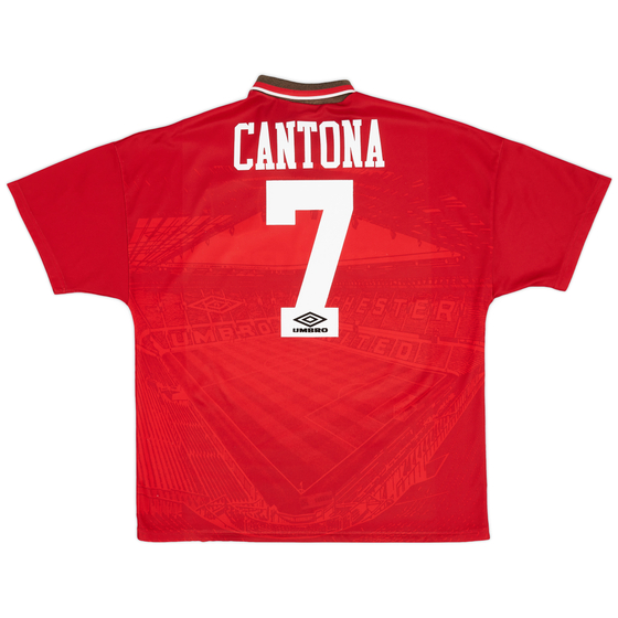 1994-96 Manchester United Home Shirt Cantona #7 - 8/10 - (L)