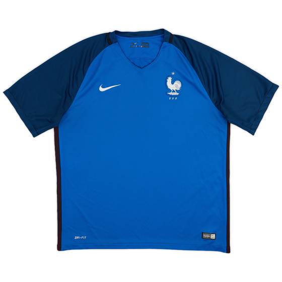 2016-17 France Home Shirt - 9/10 - (XL)