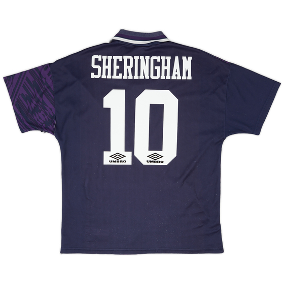 1994-95 Tottenham Away Shirt Sheringham #10 - 8/10 - (L)