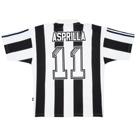 1995-97 Newcastle Home Shirt Asprilla #11 - 8/10 - (M)