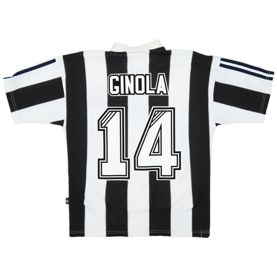 1995-97 Newcastle Home Shirt Ginola #14 - 7/10 - (S)