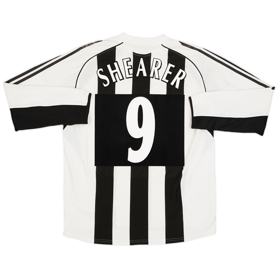 2005-07 Newcastle Home L/S Shirt Shearer #9 - 7/10 - (L)