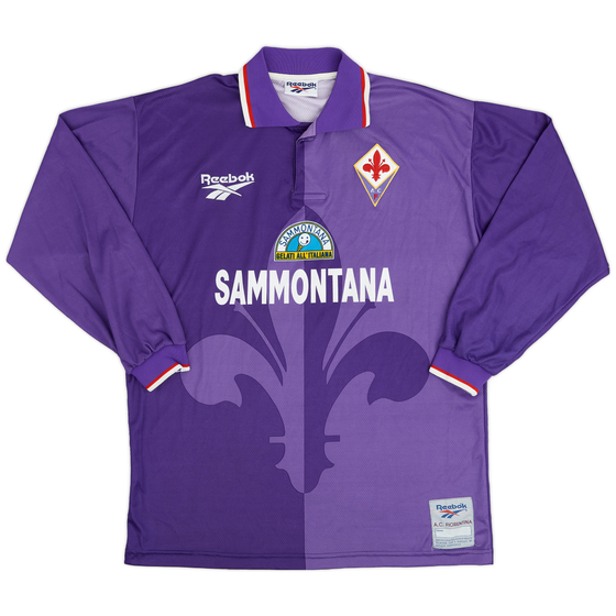 1995-96 Fiorentina Home L/S Shirt - 9/10 - (L)