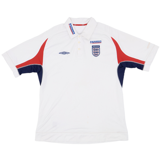 2002-03 England Umbro Polo Shirt - 6/10 - (XL)